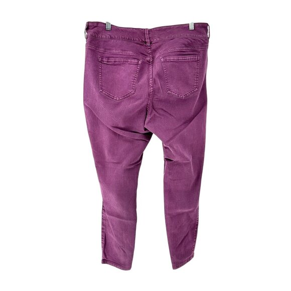 Torrid Denim Jeggings Womens 18R Purple 3 Button and Zip Fly Pockets - Picture 4 of 8